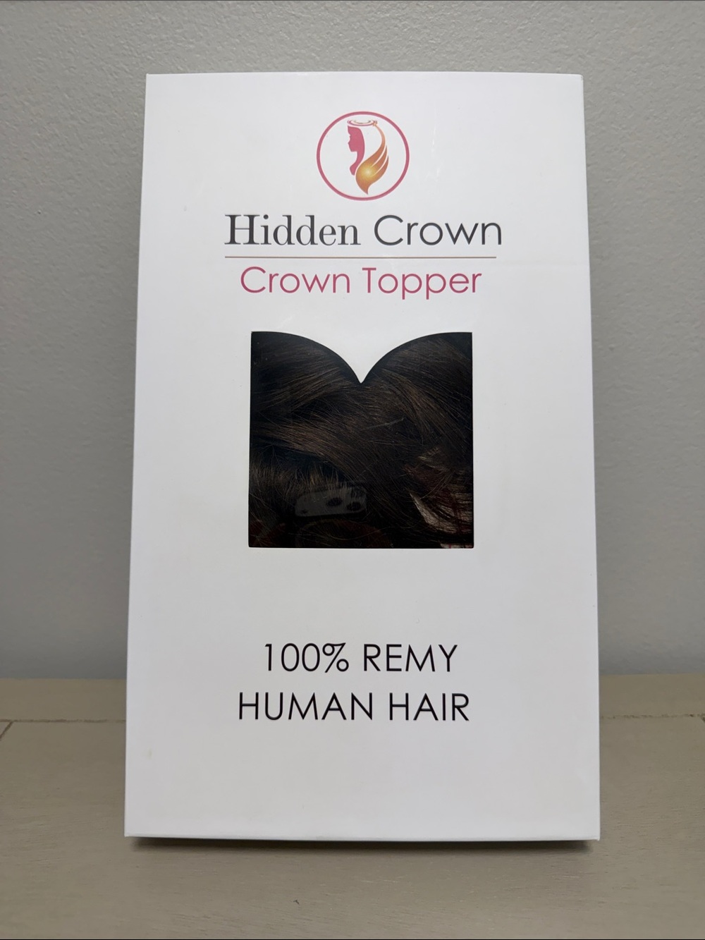 Hidden Crown Crown Topper 100% Remy Human Hair Clip In Piece Dark Brown #2/#3